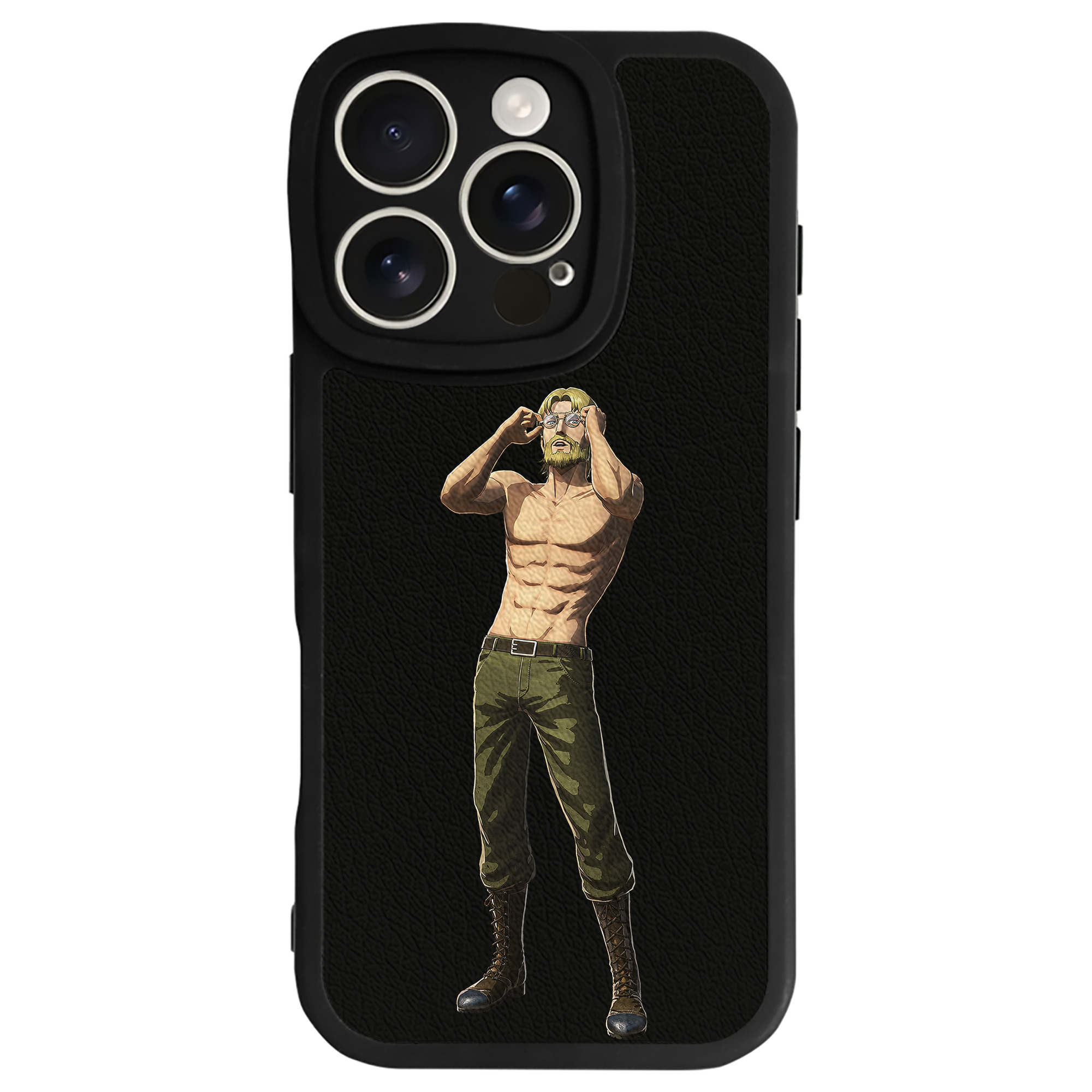 （画像用） 進撃の巨人 Attack on Titan 【iPhone 16シリーズ対応】シリコンスマホケース（レザー調） 材質：シリコン